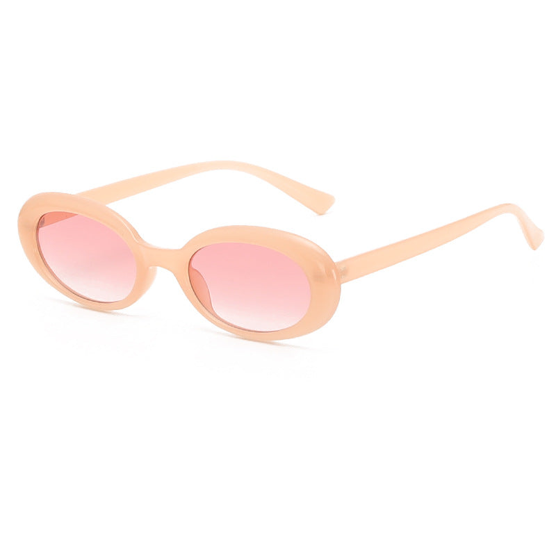 Venta al por mayor Gafas de sol unisex con marco pequeño ovalado para PC